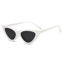 Load image into Gallery viewer, COOYOUNG Cute Sexy Retro Cat Eye Sunglasses Women Small Black White Triangle Vintage Cheap Ladies Sun Glasses Red Female UV400