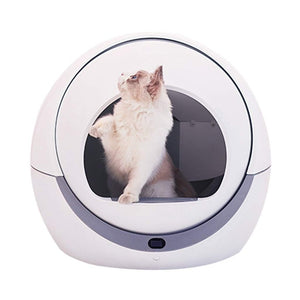 Automatic Self Cleaning Cats Sandbox Smart Litter Box Closed Tray Toilet Rotary Training Detachable Bedpan Pets Accessories