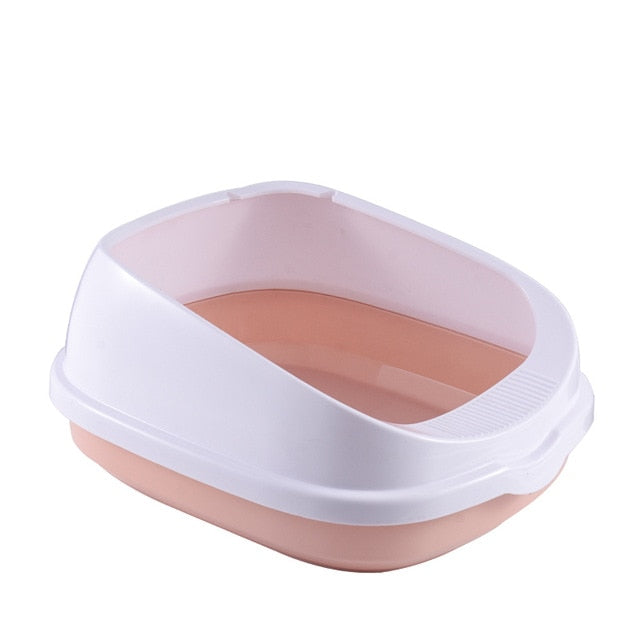 Pet Toilet Bedpan Anti Splash Cats Litter Box Cat Dog Tray with Scoop Kitten Dog Clean Toilette Home Plastic Sand Box Supplies